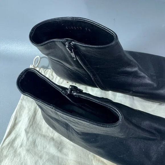 Authentic Balenciaga Leather Studded Accents Boots, Size 38 - Picture 12 of 15